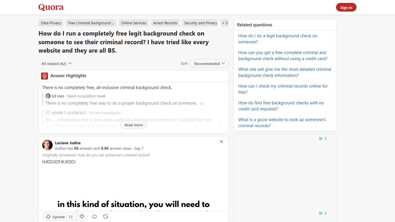 How to run a completely free legit background check on someone to see their criminal record - Quora